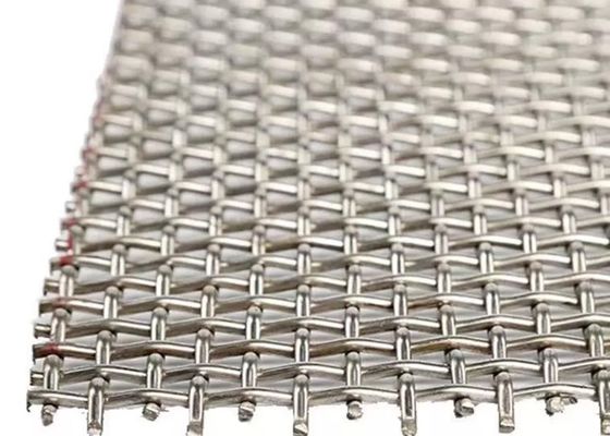 Corrugated 4.5kg/M2 50x50 Stainless Steel Woven Wire Mesh Curtain Wall Use